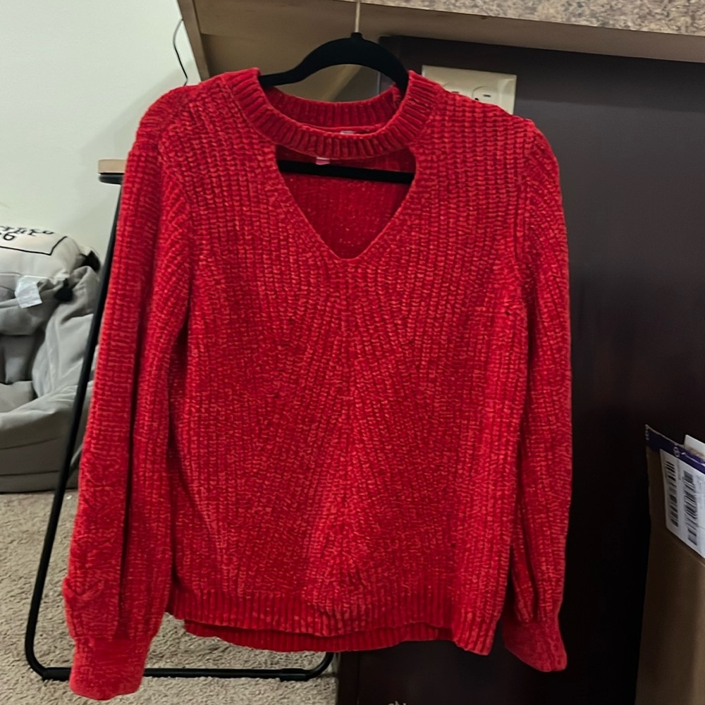 Red sweater